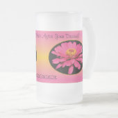 夢を追いかける フロストグラスビールジョッキ (正面右)