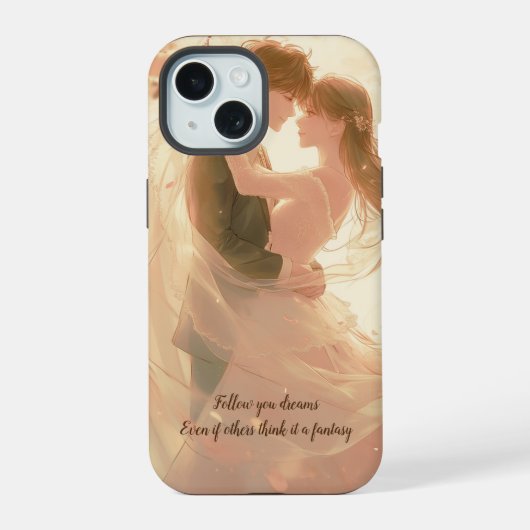 夢を追いかけろ iPhone 15ケース (裏面)