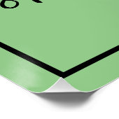 「夢を追い払え…」 フレーズブラックレタリング ポスター (コーナー)