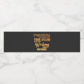 夢を追い続けておめでとう ペットボトルラベル (シングルラベル)