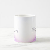 "夢を追い続けよう" 励ましのマグカップ コーヒーマグカップ (中央)