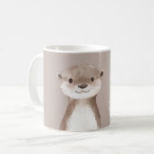 夢を追うカワウソ コーヒーマグカップ (正面左)