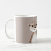 夢を追うカワウソ コーヒーマグカップ (左)