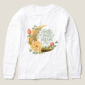 夢を追う月 トライブレンドTシャツ (デザイン正面)