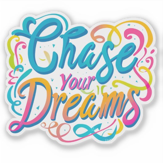 夢を追う シール (正面)