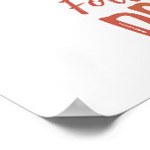 夢を追え - オレンジと白のユニコーン ポスター (角)