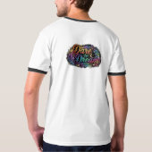夢を追え - 勇気づけるビジョンTシャツ Tシャツ (裏面フル)