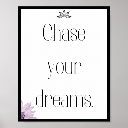 夢を追え、引用文 ポスター (正面)