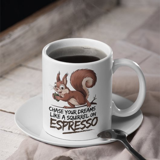 夢を追え - 楽しくてやる気が出る コーヒーマグカップ