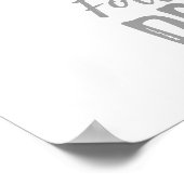 夢を追え - 銀と白のユニコーン ポスター (角)