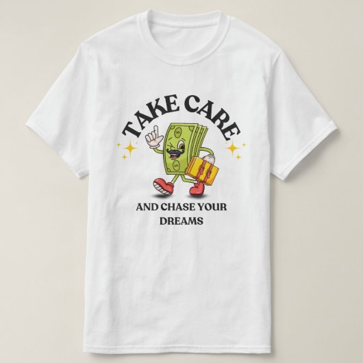 夢を追え Tシャツ (デザイン正面)