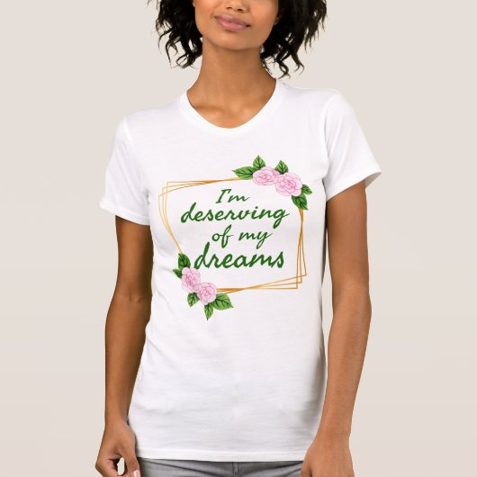 夢インスパイアを持つ強い人々のためのデザイン Tシャツ (正面)