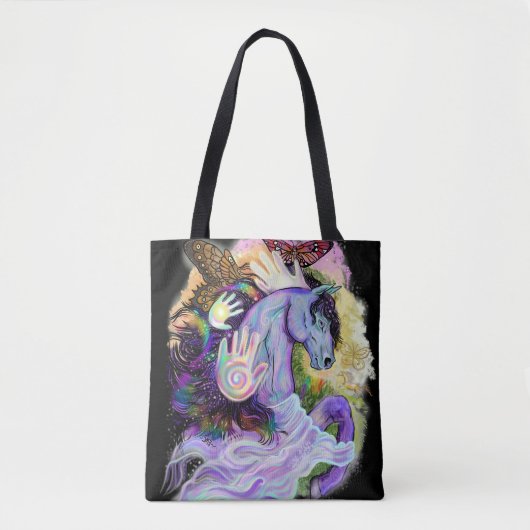 夢ウマ科の見 トートバッグ (正面)