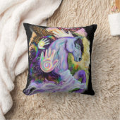 夢ウマ科の クッション (ブランケット)