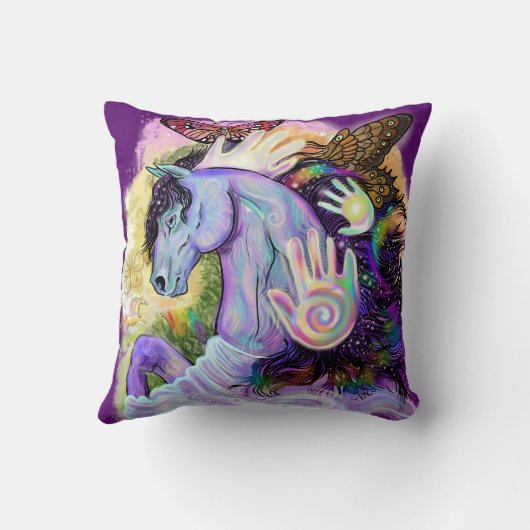 夢ウマ科の クッション (裏面)