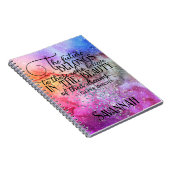 夢カラフルの感動的引用文 ノートブック (右側)