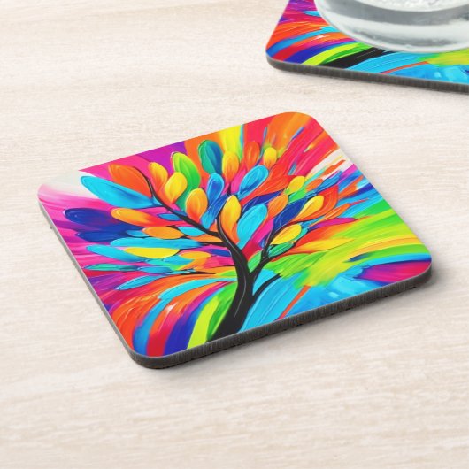 夢カラフルの木 コースター (左側)