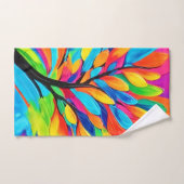 夢カラフルの木 バスタオルセット (ハンドタオル)