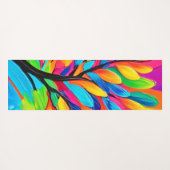 夢カラフルの木 ヨガマット (裏面(横))