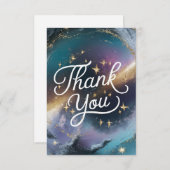 夢カラフルの流星 サンキューカード (正面/裏面)