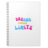 夢カラフルは限界を知らない ノートブック (正面)
