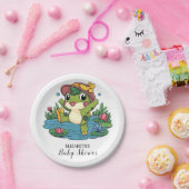 夢カラフル見のカエル赤ちゃんシャワー ペーパープレート (パーティー)