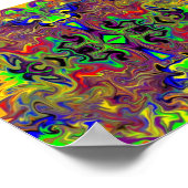 夢サイケデリック見 ポスター (角)