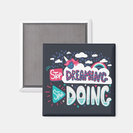 夢ストップを見てシャド黒の実行を開始 マグネット (正面/裏面)