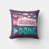 夢ストップを見てパープルを始める クッション (正面)