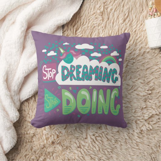 夢ストップを見てラベンダーを淡い色の始める クッション (ブランケット)