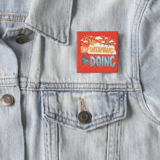 夢ストップを見て暗い珊瑚を始める 缶バッジ (インサイチュ)