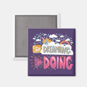 夢ストップを見て、インディゴを始める マグネット (正面/裏面)