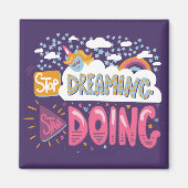 夢ストップを見て、インディゴを始める マグネット (正面)