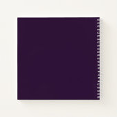 夢ストップを見て、ダークパープルの実行を開始 ノートブック (裏面)