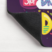 夢ストップを見て、ダークパープルの実行を開始 マウスパッド (コーナー)