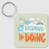 夢ストップを見て、新婚旅行を始める キーホルダー (正面)