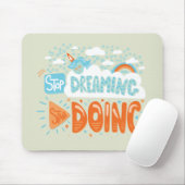 夢ストップを見て、新婚旅行を始める マウスパッド (マウス)