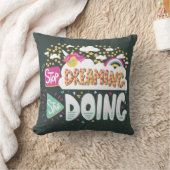 夢ストップを見て、森の緑を始める クッション (ブランケット)