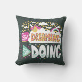 夢ストップを見て、森の緑を始める クッション (正面)