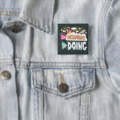 夢ストップを見て、森の緑を始める 缶バッジ (インサイチュ)