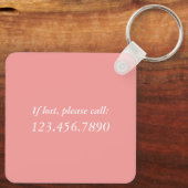 夢ストップを見て、軽いサーモンメタルを始める キーホルダー (裏面)