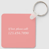 夢ストップを見て、軽いサーモンメタルを始める キーホルダー (裏面)