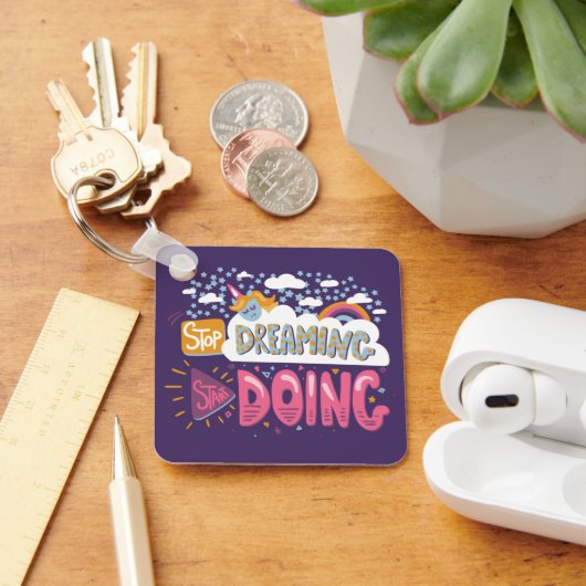 夢ストップを見て、Indigo Metalの実行を開始 キーホルダー (デスク)