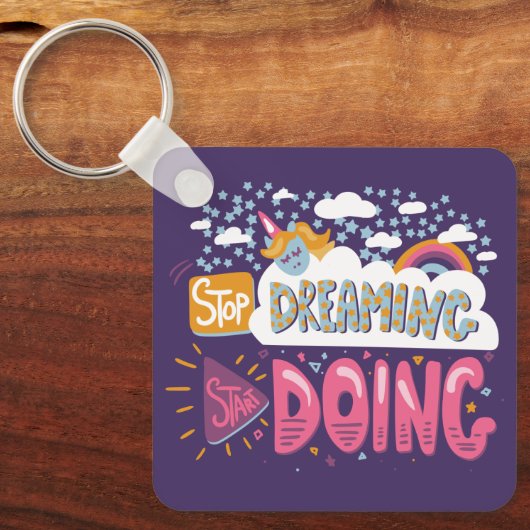 夢ストップを見て、Indigo Metalの実行を開始 キーホルダー (正面)