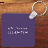 夢ストップを見て、Indigo Metalの実行を開始 キーホルダー (裏面)