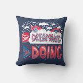 夢ストップを見てNavy Blueを始める クッション (正面)