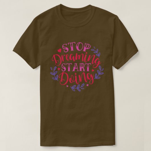 夢ストップ見始める01 Tシャツ (デザイン正面)