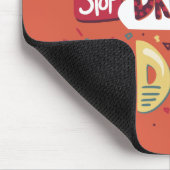 夢ストップ見、オレンジ色の赤の実行を開始 マウスパッド (コーナー)