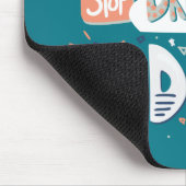 夢ストップ見、暗いターコイズを開始 マウスパッド (コーナー)