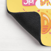 夢ストップ見、黄色の実行を開始淡い色のする マウスパッド (コーナー)